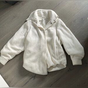 Alo Yoga White Sherpa Jacket Small